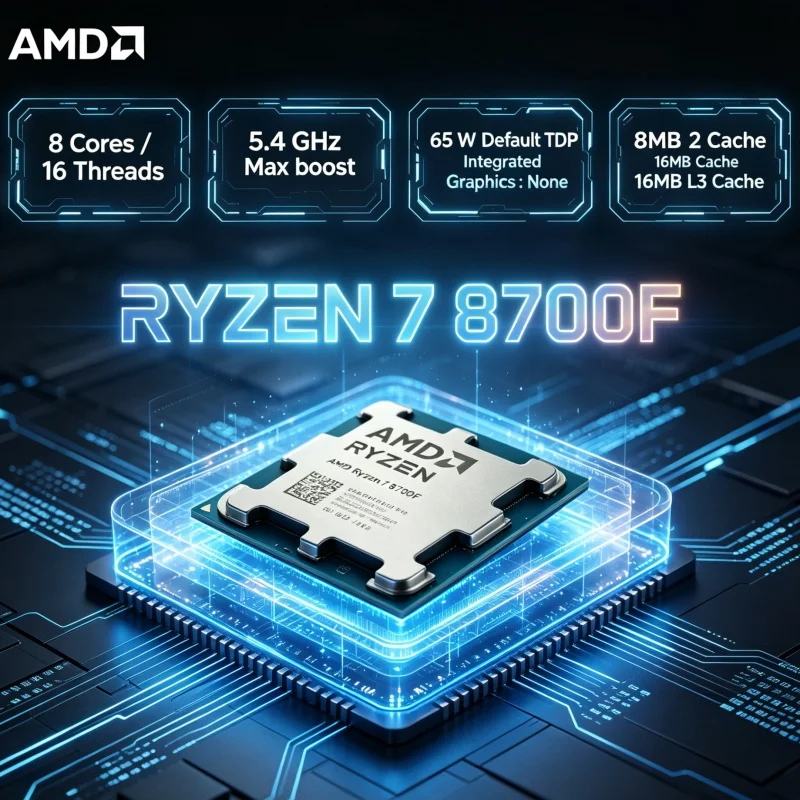 Amd Cpu Ryzen 7 - AMD Ryzen 7 8700F CPU 8
