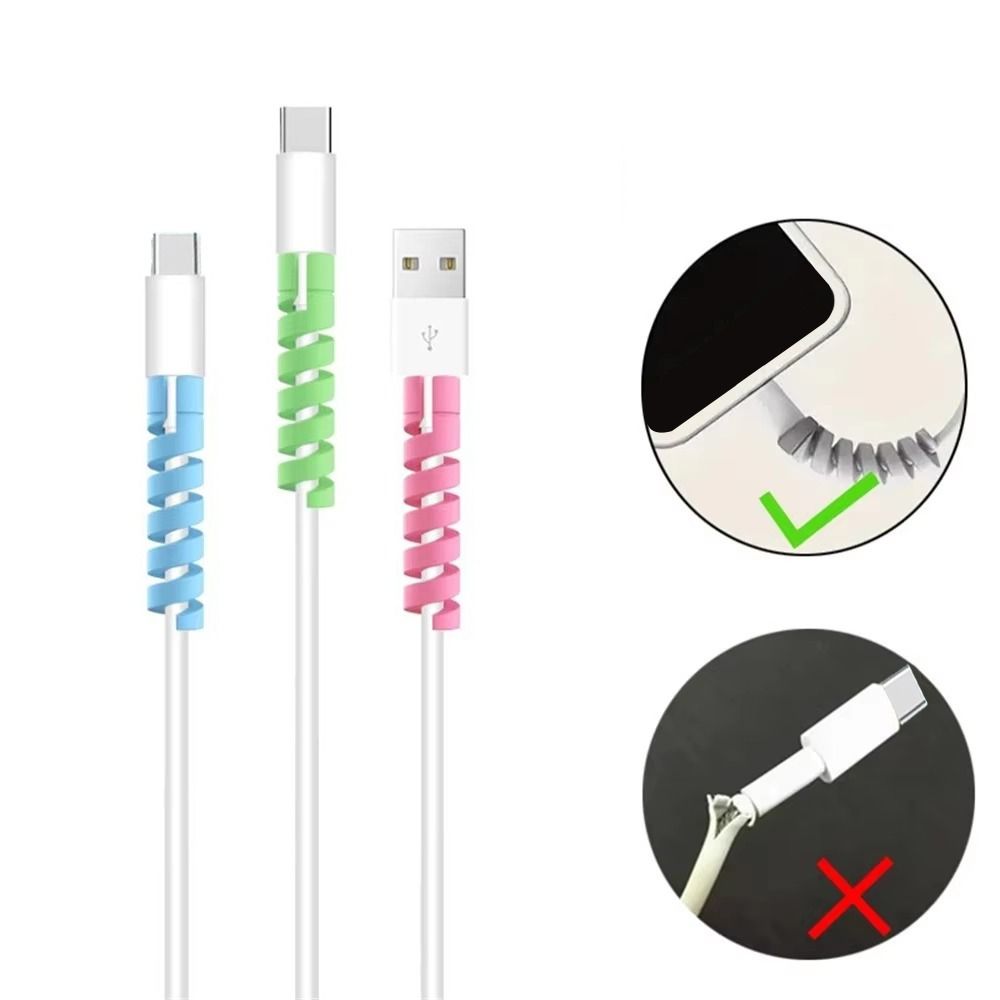 Practical TPR Data Cable Prote - Coiled Usb Cable 评论和价格