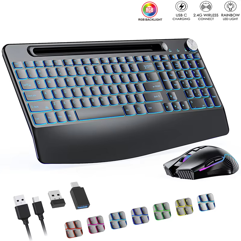 2.4G&Type-C Wireless Keyboard  - Gaming Keyboard Mouse Set 评论和价格