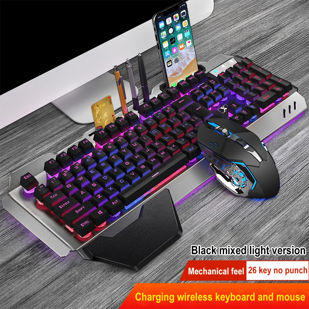 K680 Rechargeable 2.4G wireles - Gaming Keyboard Mouse And Headset Combo 评论和价格