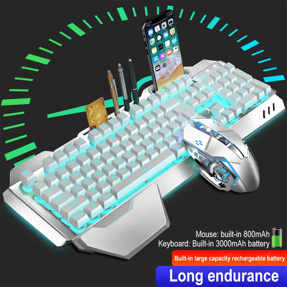 K680 Rechargeable 2.4G wireles - Gaming Keyboard Mouse And Headset Combo 评论和价格