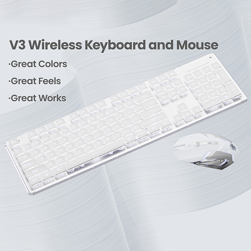 EWEADN V3 wireless Silent Offi - Gaming Keyboard And Mouse Combo 评论和价格