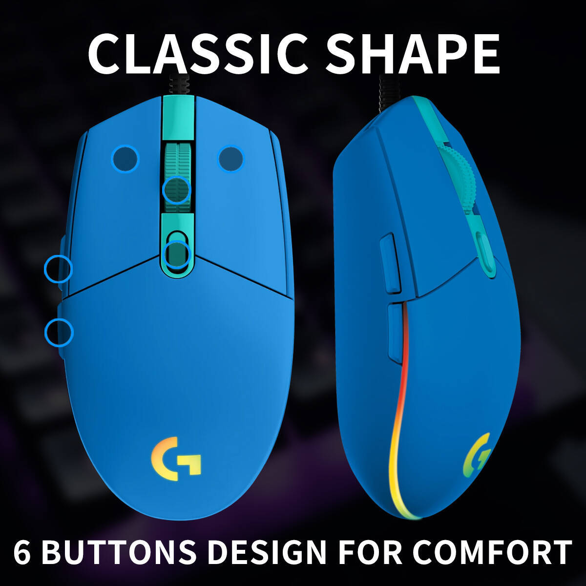 Logitech G203 Prodigy RGB Wire - Logitech Mouse G203 评论和价格