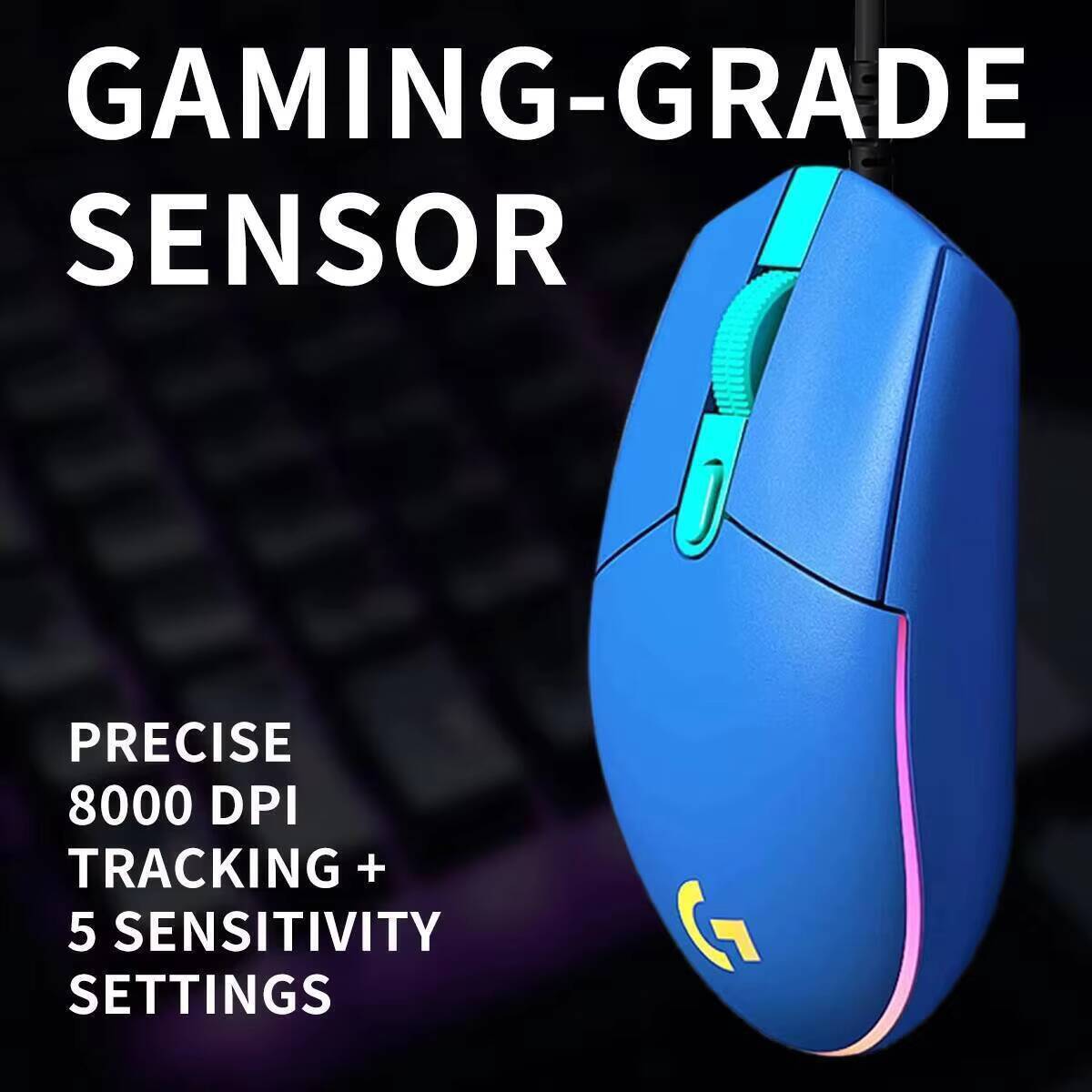 Logitech G203 LIGHTSYNC Mouse  - Logitech Mouse G203 评论和价格