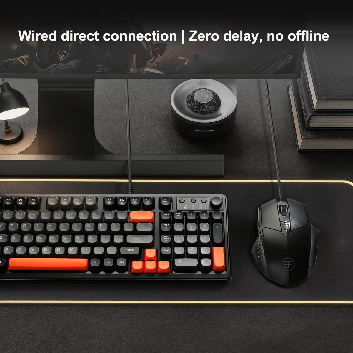 RGB Keyboard and Mouse, Wired  - Gaming Keyboard Mouse Set 评论和价格
