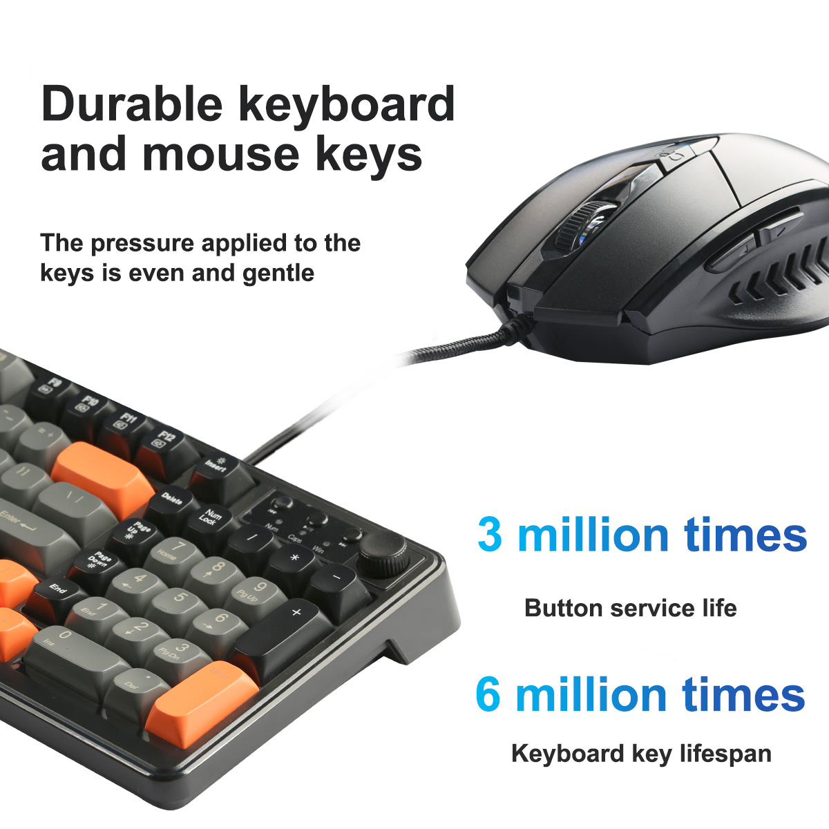 RGB Keyboard and Mouse, Wired  - Gaming Keyboard Mouse Set 评论和价格