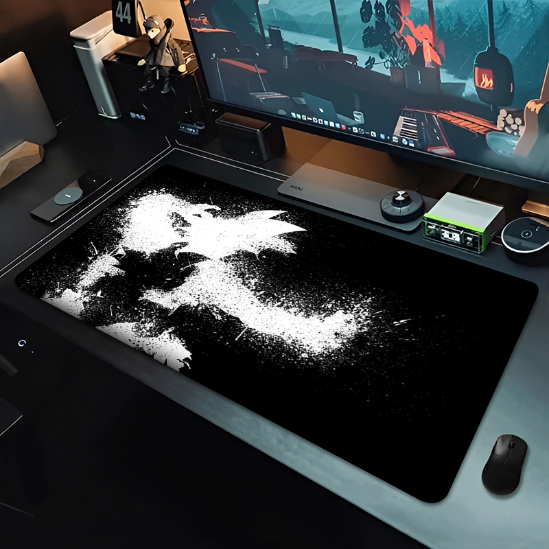 DBZ Black Anime Mouse Pad Drag - Gaming Keyboard Noise 评论和价格