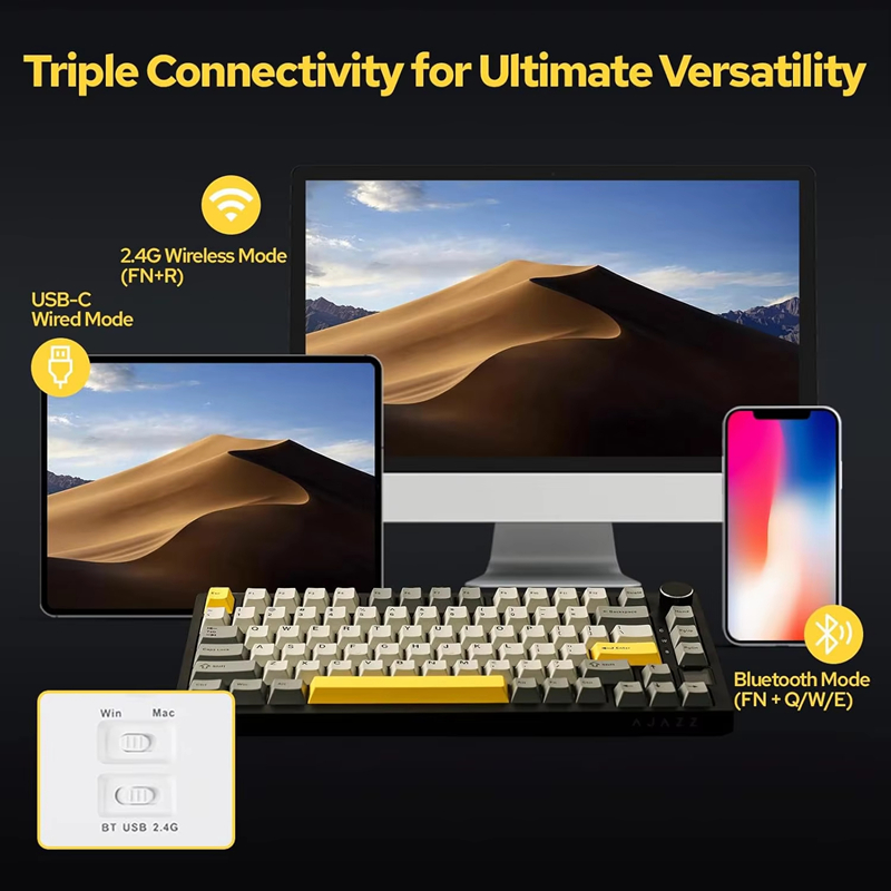 AK820/AK820Pro Gaming Mechanic - Gaming Keyboard Wireless 评论和价格