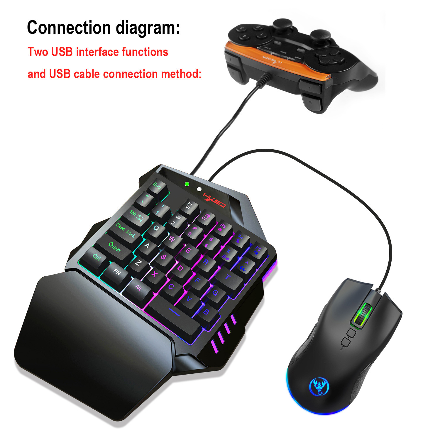 Teclado gamer Keyboard Set acc - Gaming Keyboard Mouse Set 评论和价格