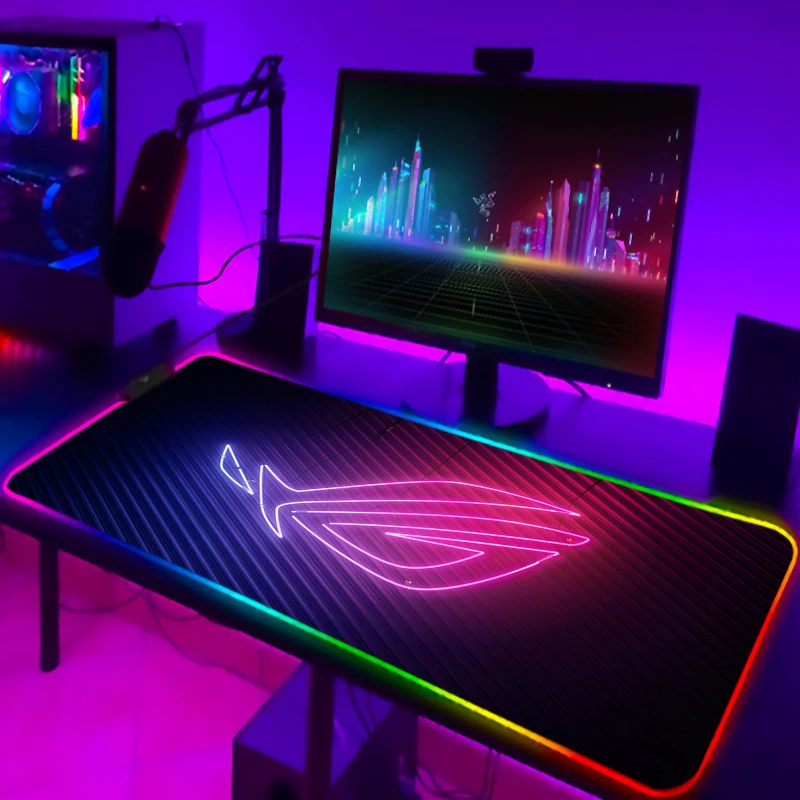 RGB Mousepad Cool ROG Mouse Pa - Gaming Keyboard No Rgb 评论和价格