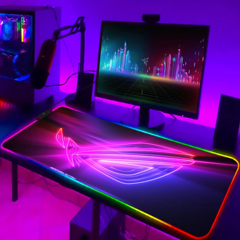 RGB Mousepad Cool ROG Mouse Pa - Gaming Keyboard No Rgb 评论和价格