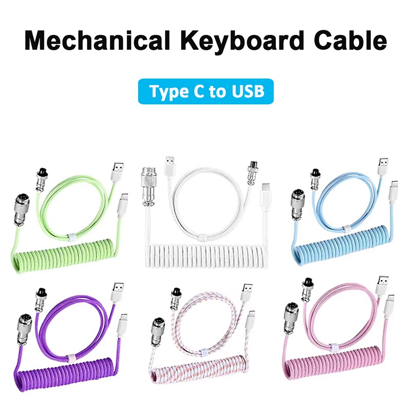 Mechanical Keyboard Coiled Cab - Coiled Usb Cable 评论和价格