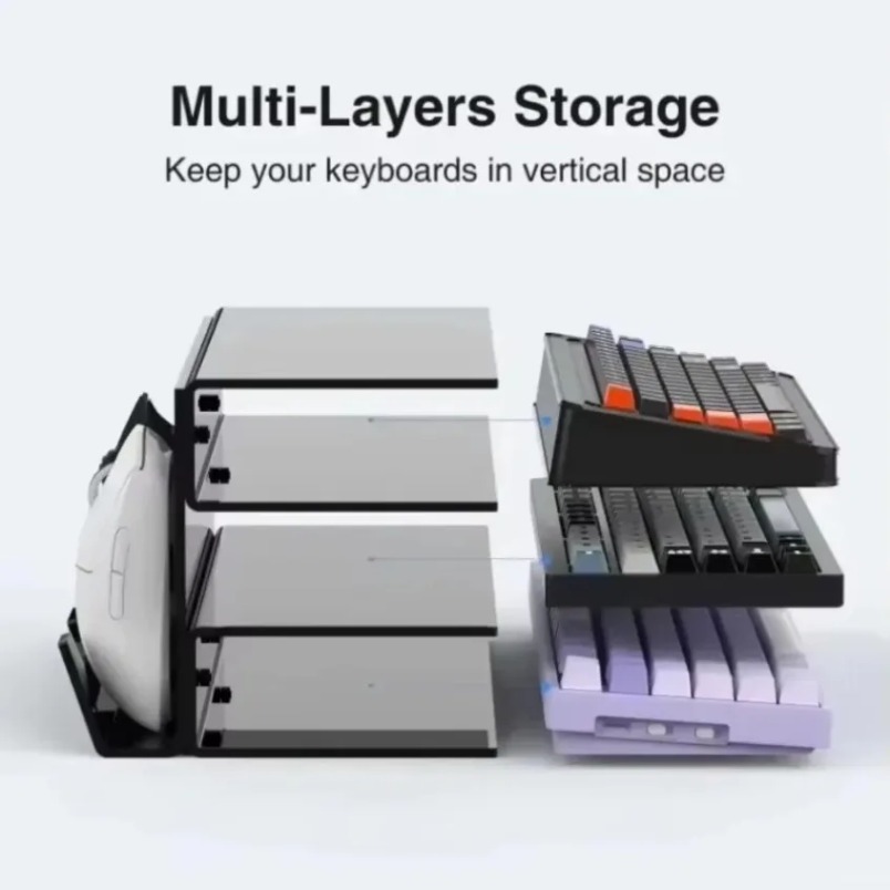 Keyboard Stand 3 Tier Acrylic  - Gaming Keyboard Ergonomic 评论和价格