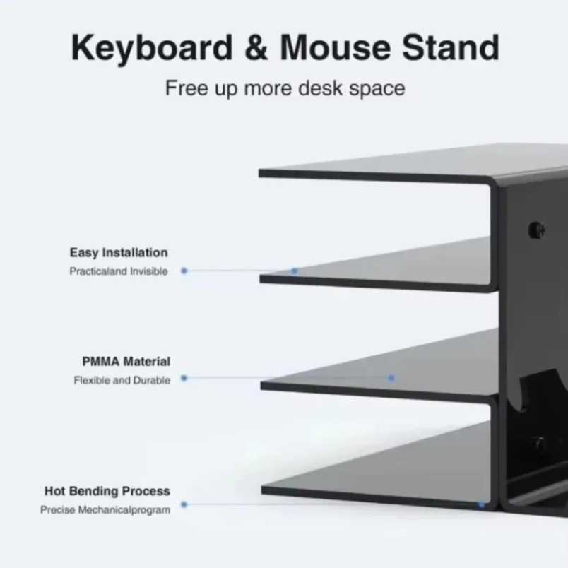 Keyboard Stand 3 Tier Acrylic  - Gaming Keyboard Ergonomic 评论和价格