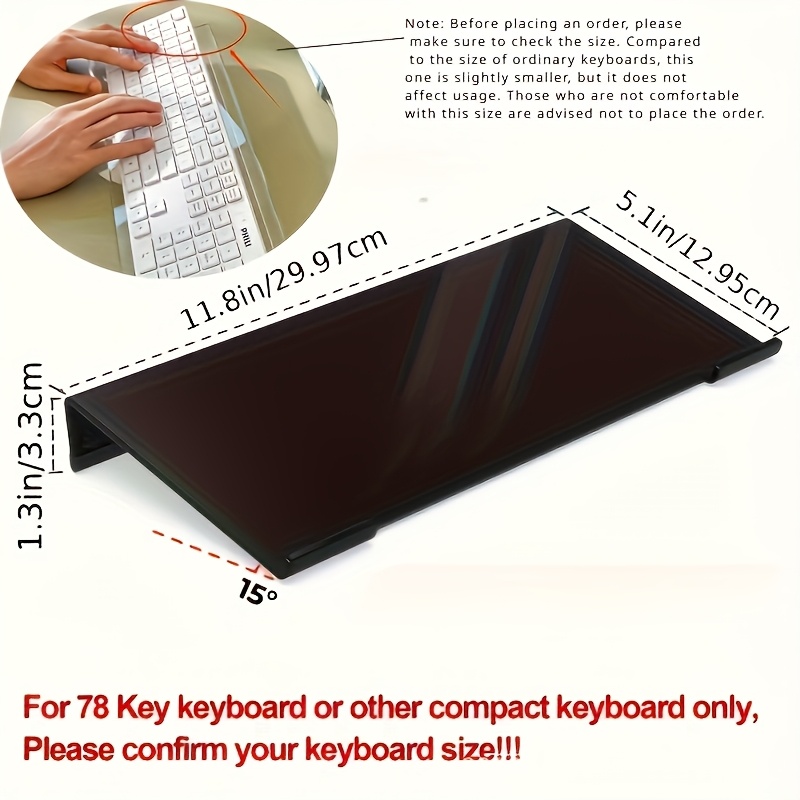 Acrylic keyboard stand, transp - Gaming Keyboard Ergonomic 评论和价格