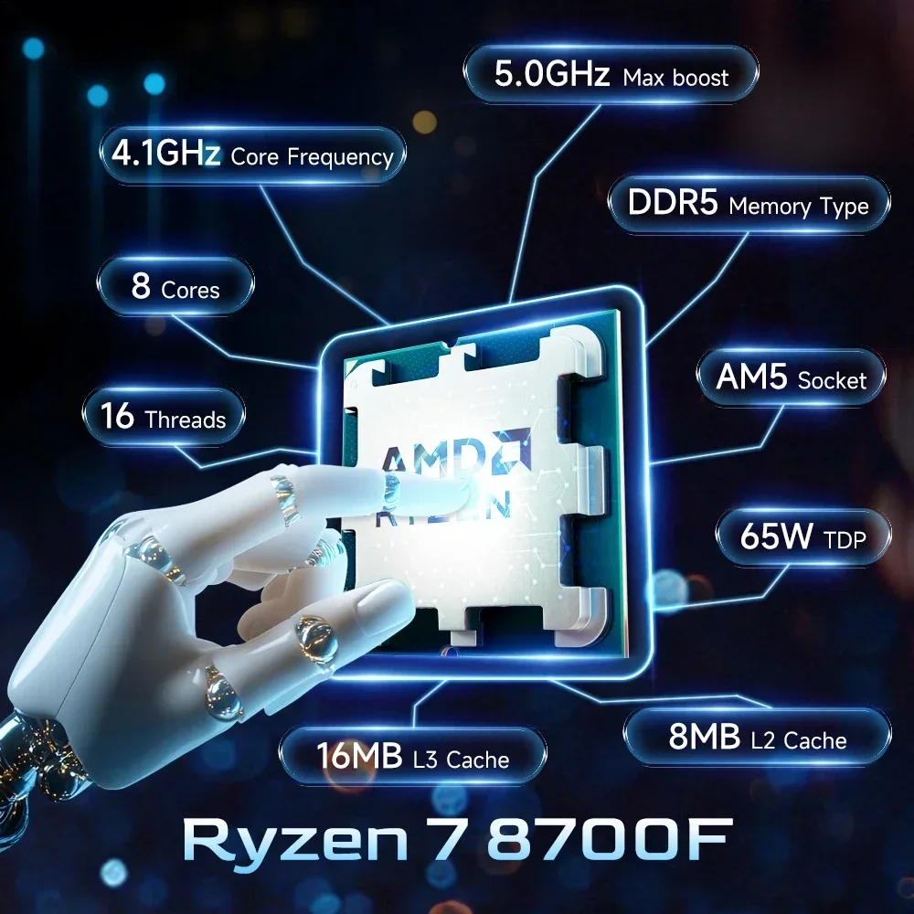 AMD Ryzen 7 8700F Desktop CPU  - Amd Cpu Ryzen 7 评论和价格