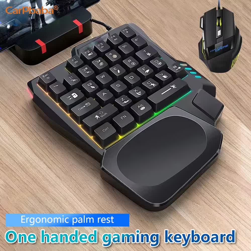 USB Single Hand One-Handed Gam - Gaming Keyboard 1 Hand 评论和价格