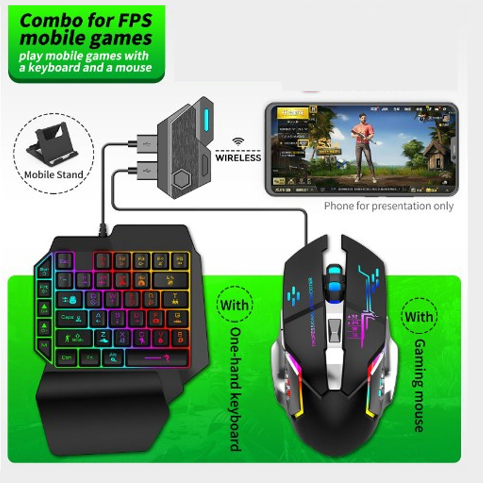 Mobile Game Combo Pack Bluetoo - Gaming Keyboard And Mouse Mobile 评论和价格