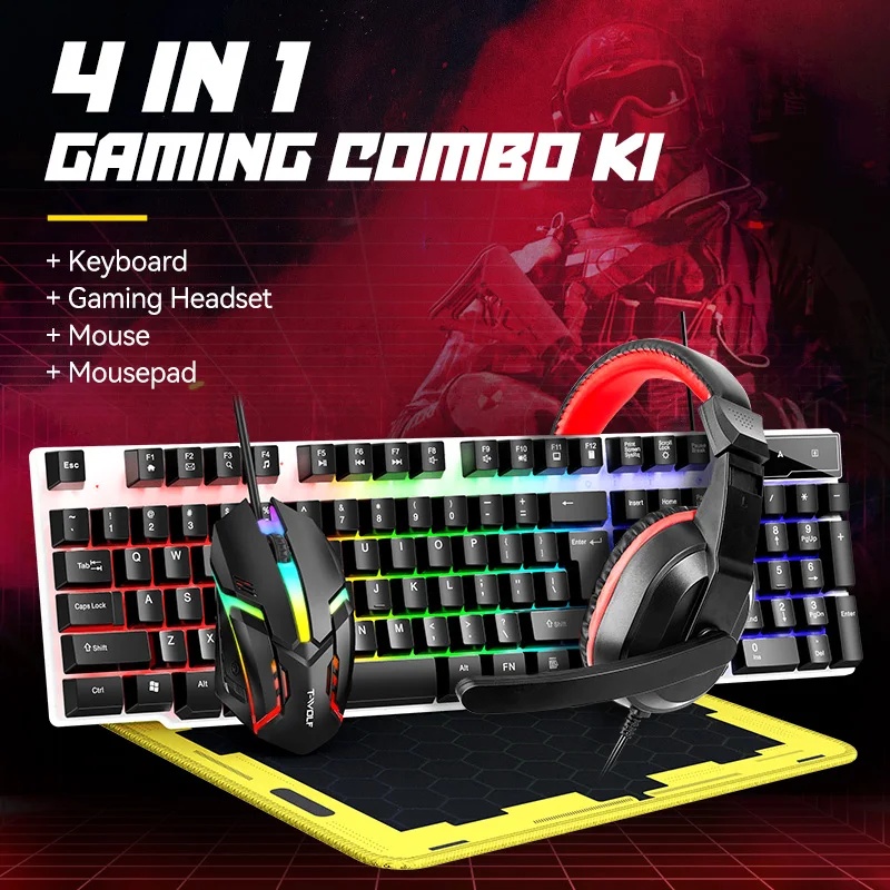 NEW USB Keyboard And Mouse Gam - Gaming Keyboard Mouse Set 评论和价格
