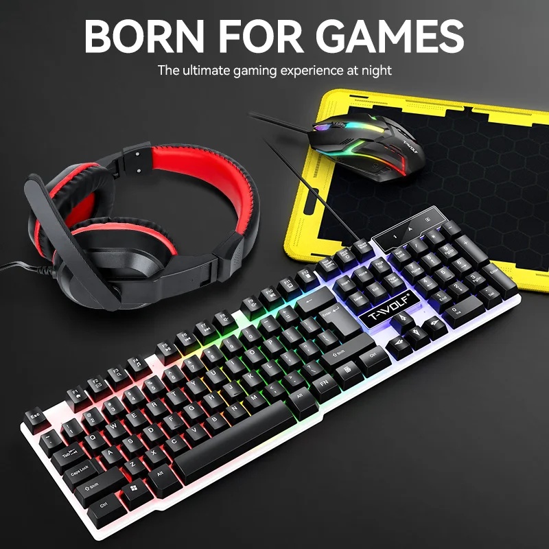 NEW USB Keyboard And Mouse Gam - Gaming Keyboard Mouse Set 评论和价格