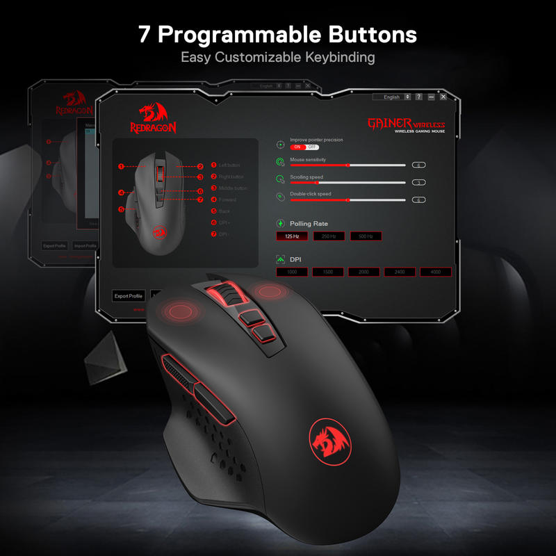 Redragon M656 Gainer Wireless  - Gaming Keyboard Mouse And Headset Combo 评论和价格