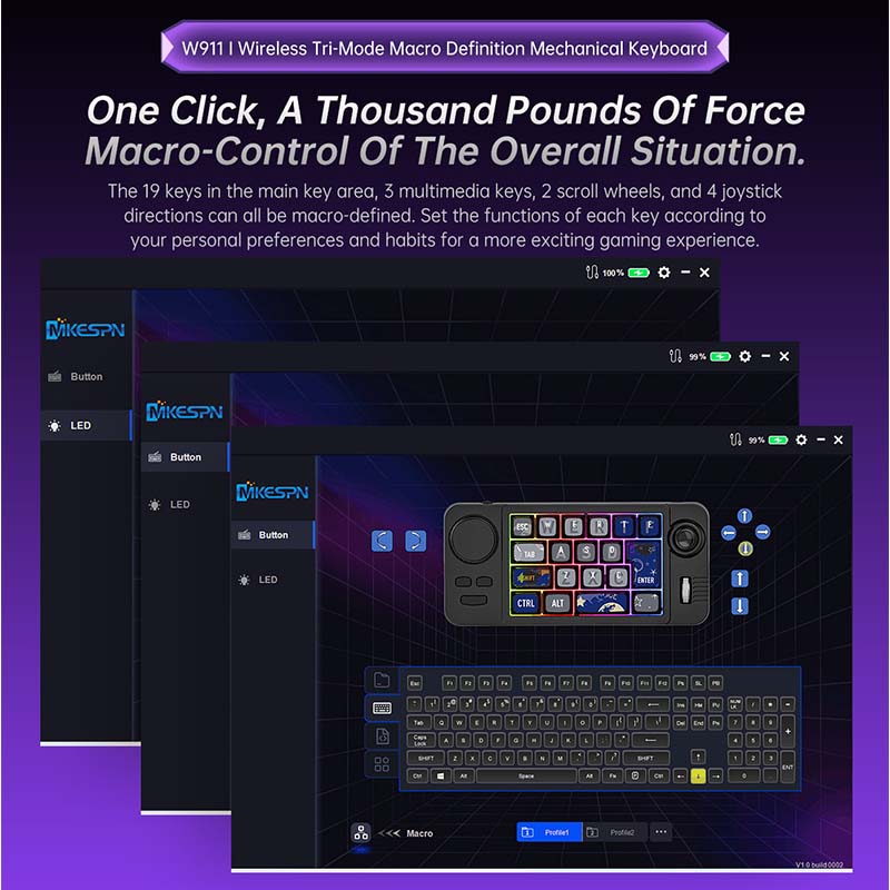 Gaming Keyboard W911 Wireless  - Gaming Keyboard Wireless 评论和价格