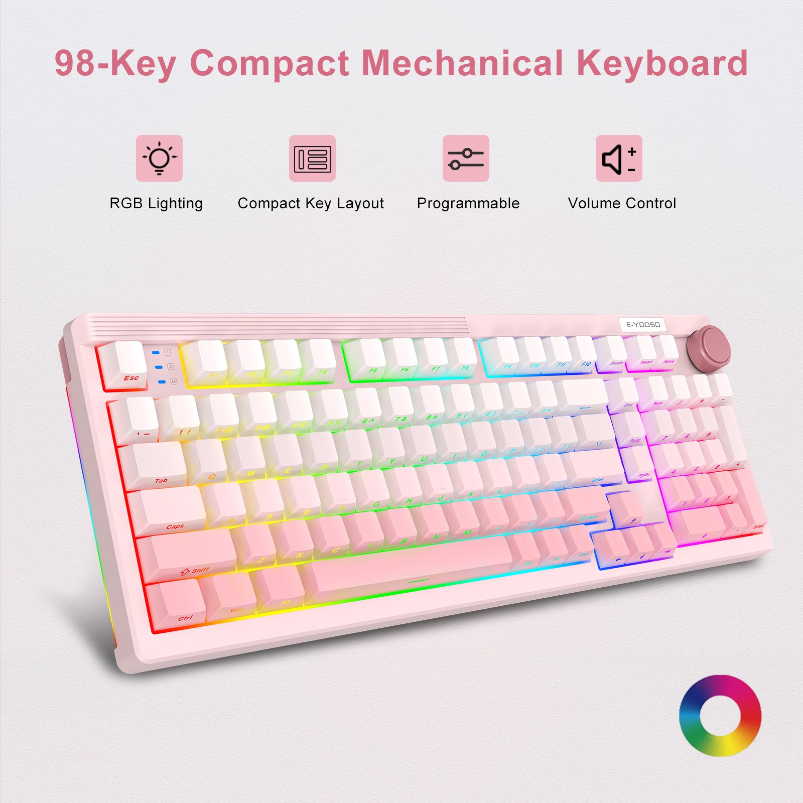 E-YOOSO 98 Keys Mechanical Key - Gaming Keyboard E Yooso 评论和价格