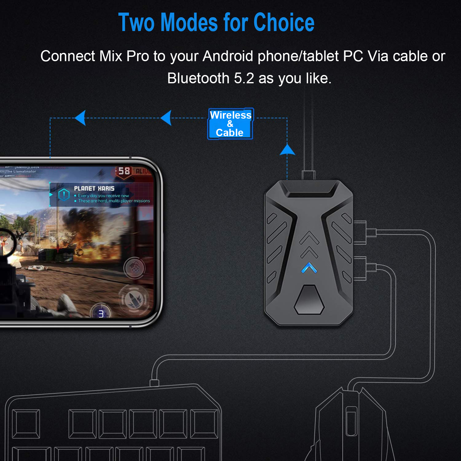 Mobile Games Converter Gaming  - Gaming Keyboard Mouse And Headset Combo 评论和价格