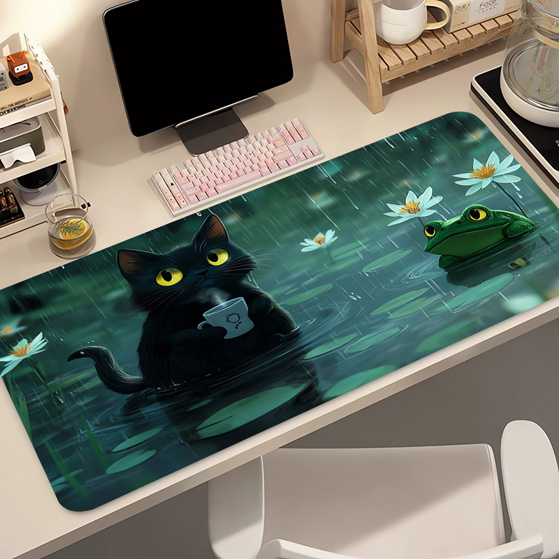 Kawaii Black Cat Silicone Soft - Gaming Keyboard Nearby 评论和价格