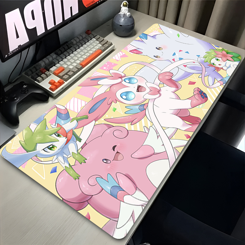 Large Pink Cute Mousepad XXL G - Gaming Keyboard Noise 评论和价格