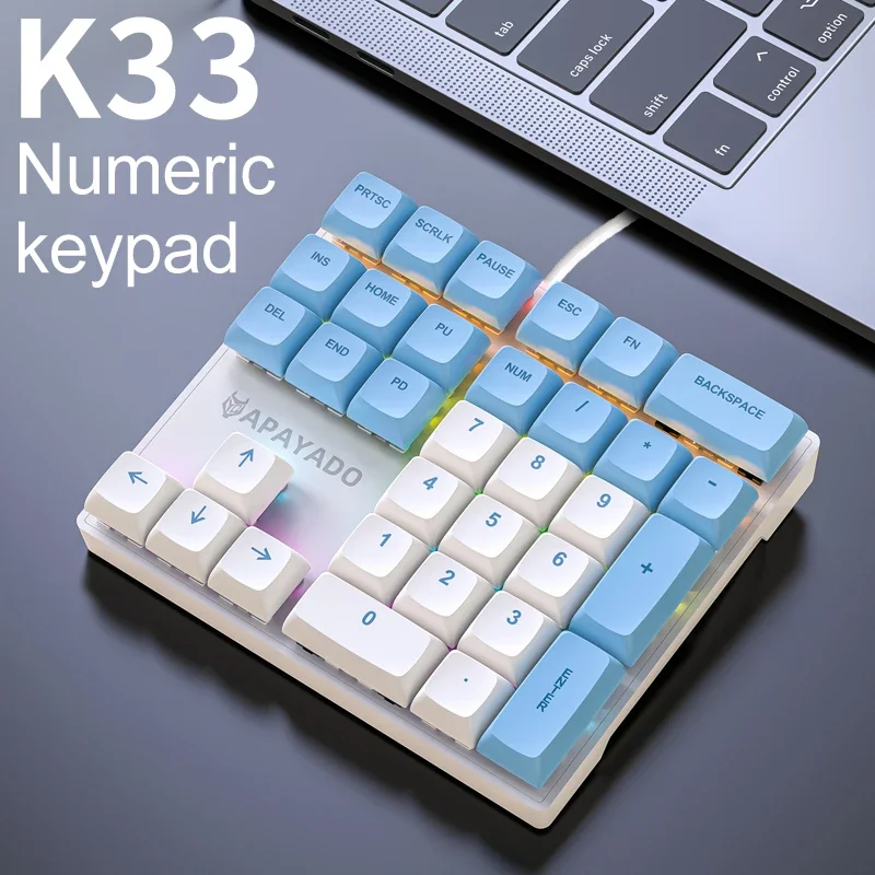 K33 Wired Mechanical Numeric K - Gaming Keyboard 1 Hand 评论和价格