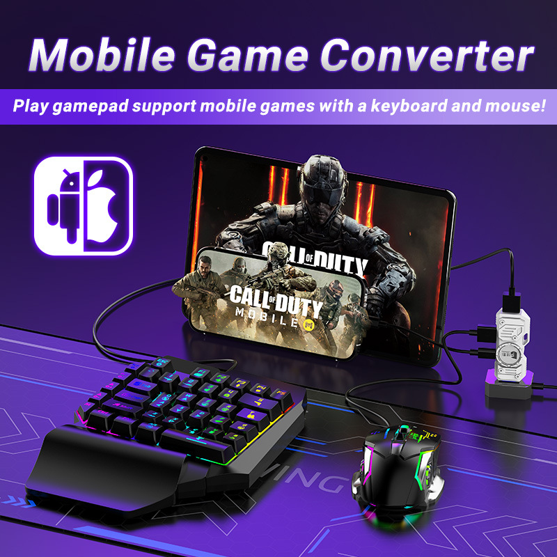 Mobile Games Converter Kit Mob - Gaming Keyboard Mouse And Headset Combo 评论和价格