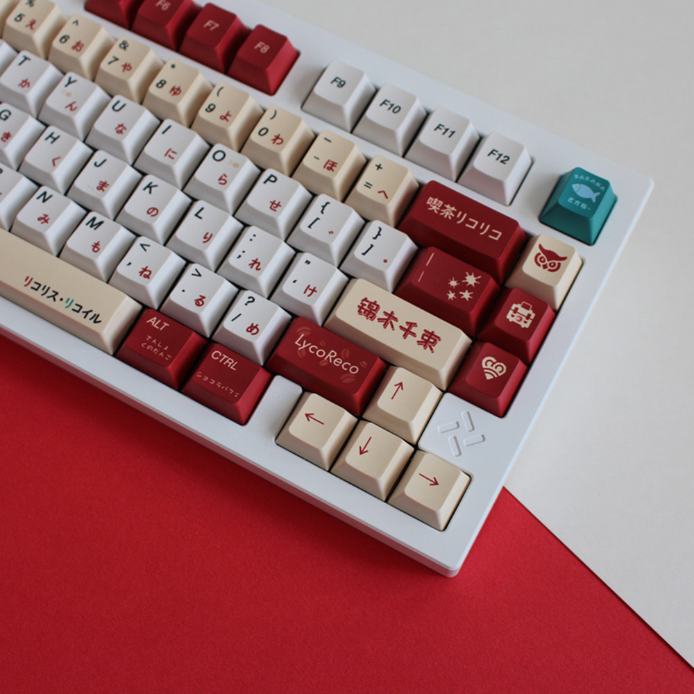 Lycoris Recoil Anime PBT Keyca - Gaming Keyboard Ergonomic 评论和价格